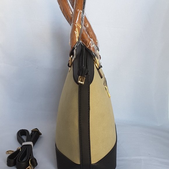 FAUX LEATHER & SUEDE PURSE - Picture 2 of 8